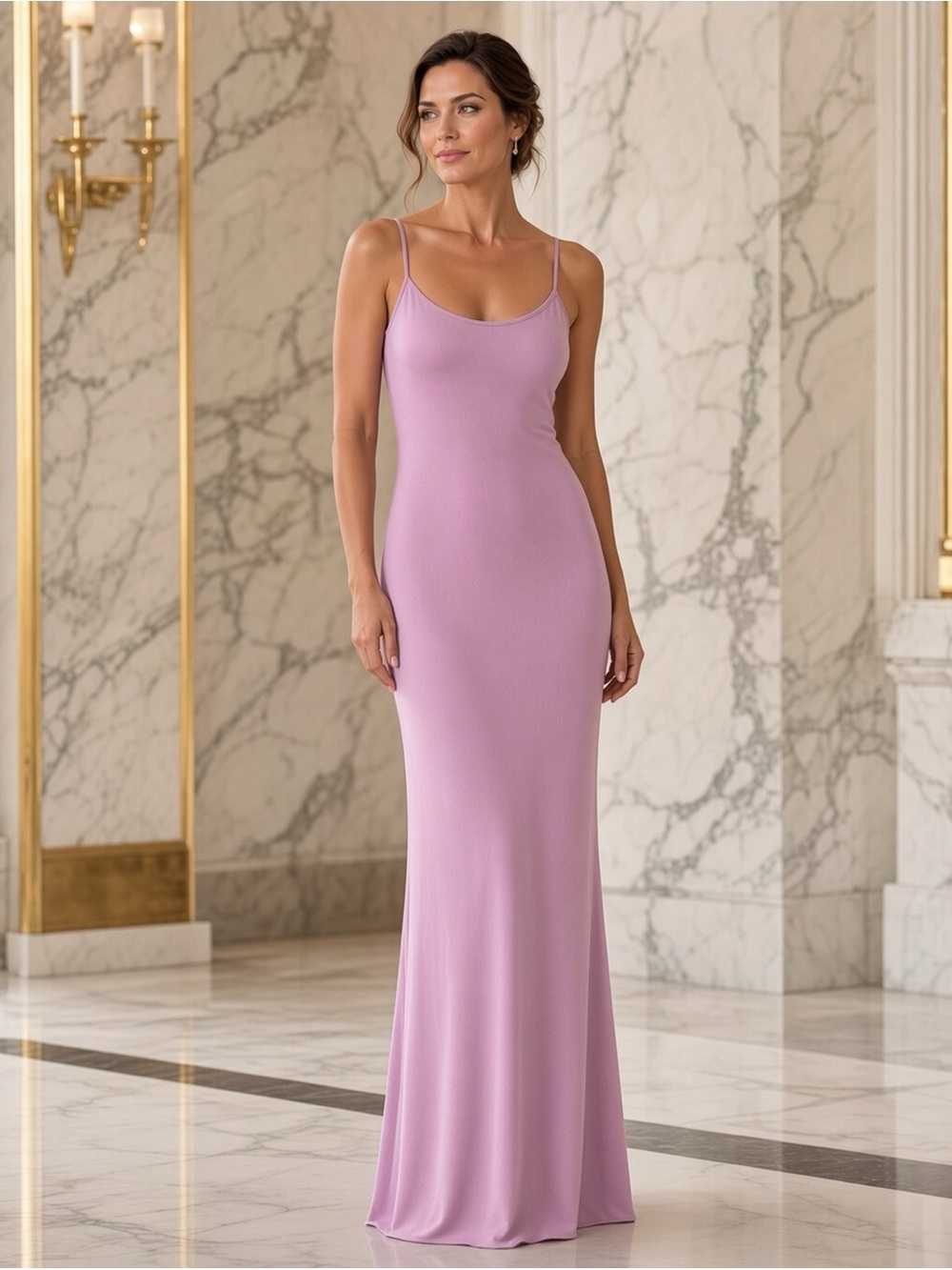 💜 RARE SKIMS Soft Lounge Long Slip Dress | Sugar Plum | M | 🏷️